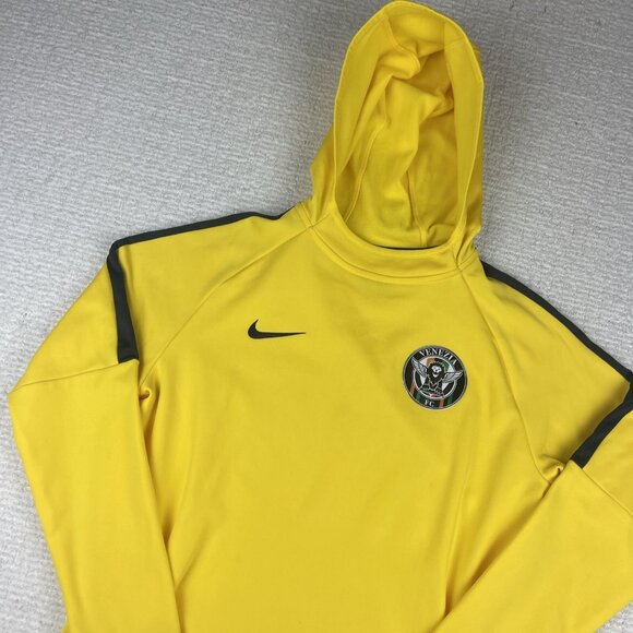 Nike Venezia Fc  Kids Hoodie Size L 12-13 YO Yellow Maglia Sweater  Soccer Club - Picture 3 of 14